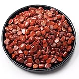 SigMntun Polished Red Jasper Crystal Chips 200 Pcs - 0.3' 10 oz Tumbled Stone Chips Crushed Sea Glass Stones Healing Reiki Crystal Jewelry Making Home Decoration