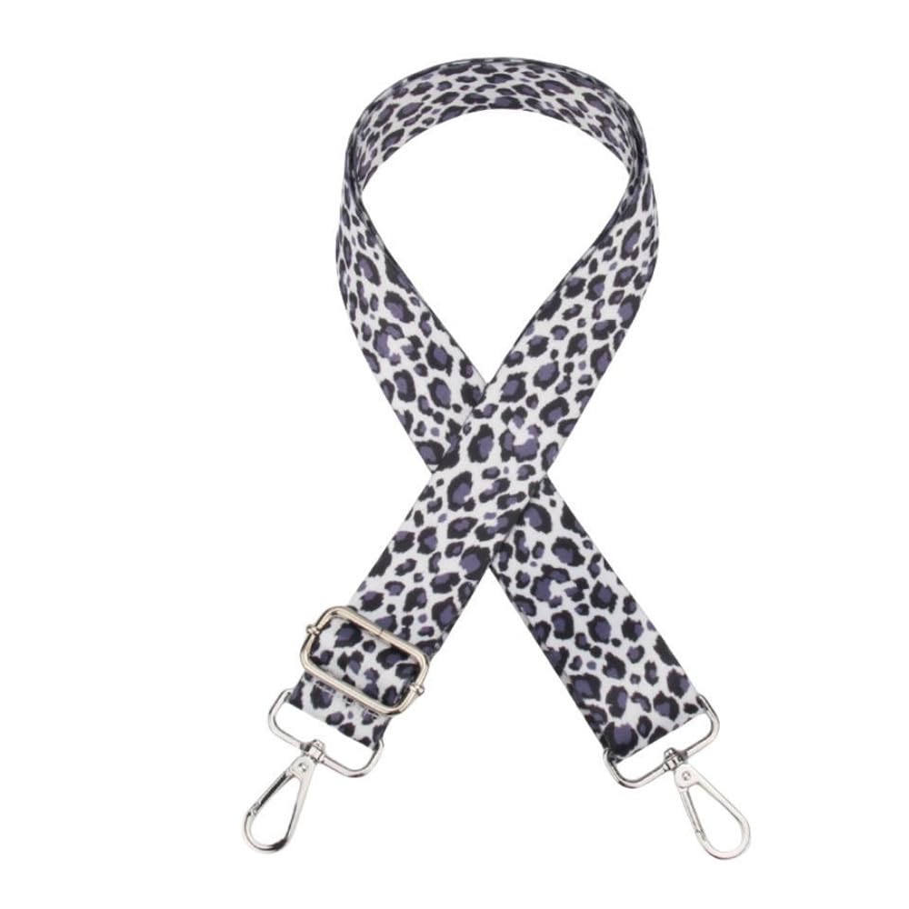 DETPWVWB Handbag Strap,Adjustable Wide Shoulder Strap, Width 3.8cm Shoulder Strap for Changing,Bag Strap,Bag Strap,Bag Chain,Replacement Strap,Bags,Webbing(09 White purple,Silver Clasp)