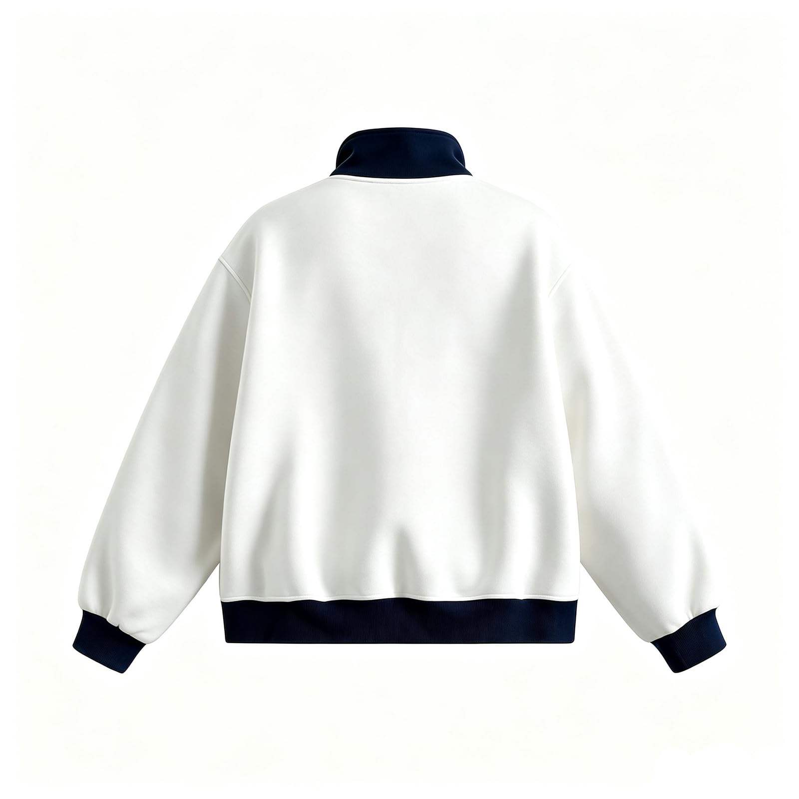 FUPODD Sweatjacke Damen Ohne Kapuze Sweatshirt Jacke Oversized Sportjacke