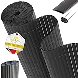 Sol Royal PVC Sichtschutzmatte 180x300 cm Dreifache Verstärkung –...