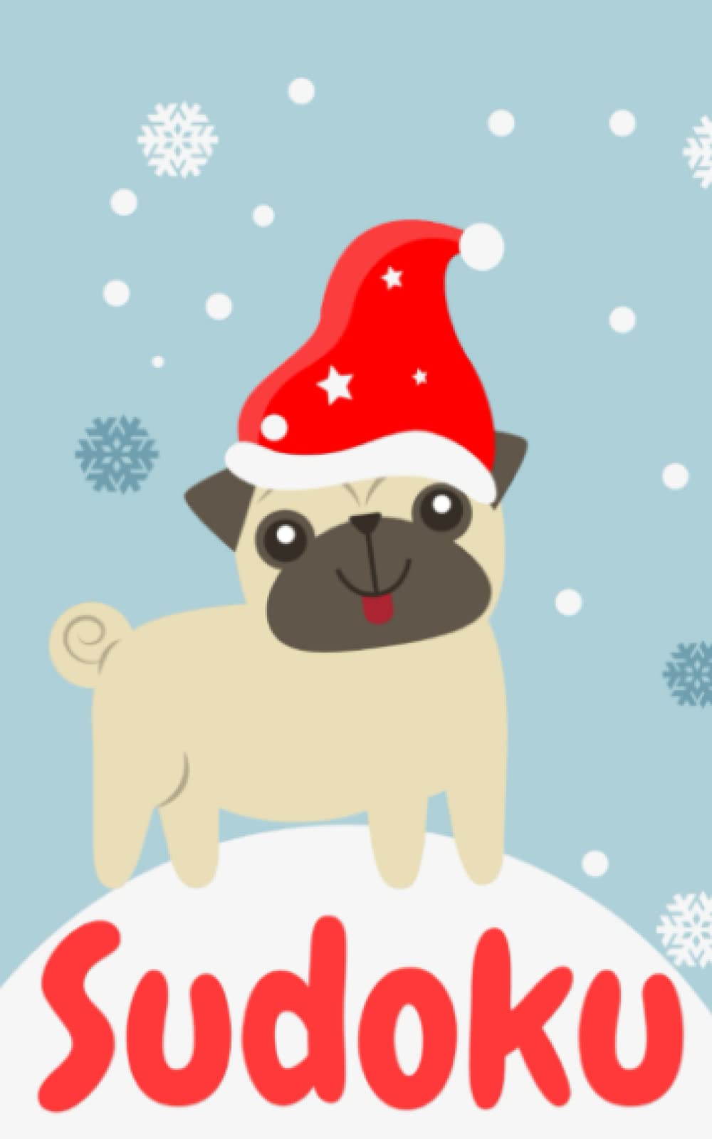 Travel Sudoku with Cute Christmas Dog on Cover 160 Hard Puzzles: Perfect Christmas gift and Stocking Stuffer for Sudoku Puzzle Lovers!