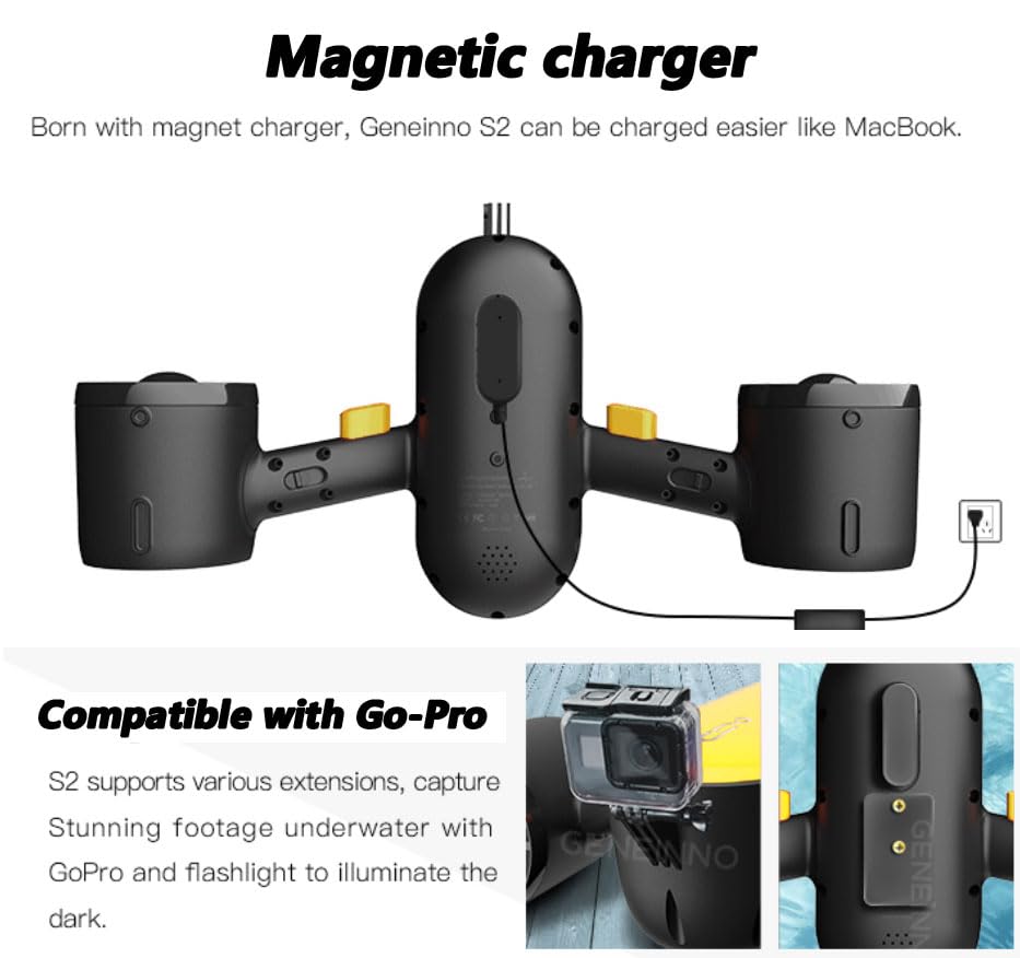 Amazon.co.jp: GENEINNO S2 水中スクーター デュアルモーターと 