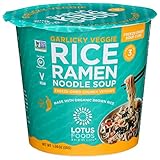 LOTUS FOODS Garlicky Veggie Rice Ramen Soup Cup, 1.94 OZ