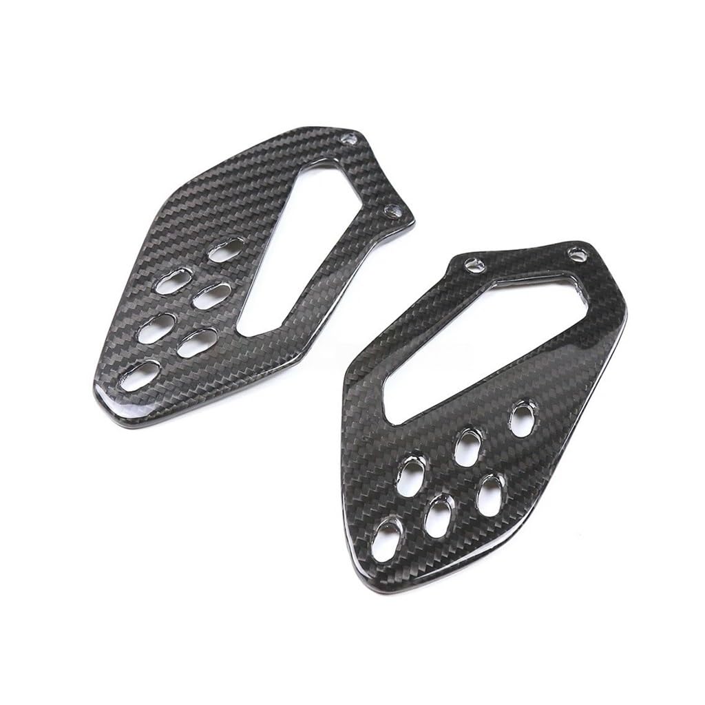 Plaques talon carbone S1000RR anti-rayures pour carénage pédale