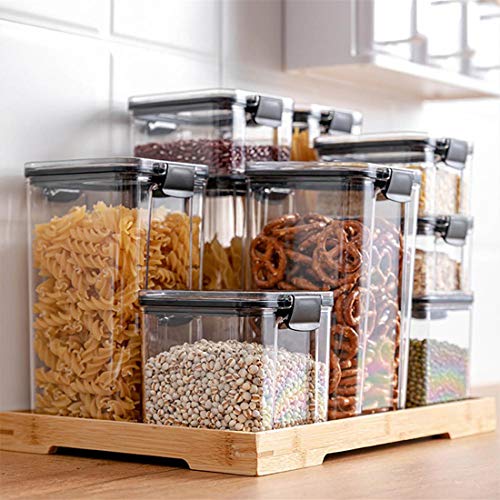 Food Storage Container Plastic Kitchen Refrigerator Noodle Box Multigrain Storage Tank Transparent Sealed Cans (1300ml)