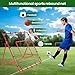 3.3x3.3FT Football Soccer Rebounder Net, Foldable Pitchback with 3x5-Angle Quick Adjustments, Precision Target Ribbon, Easy Setup for Baseball Softball & Multi-Sport Drills