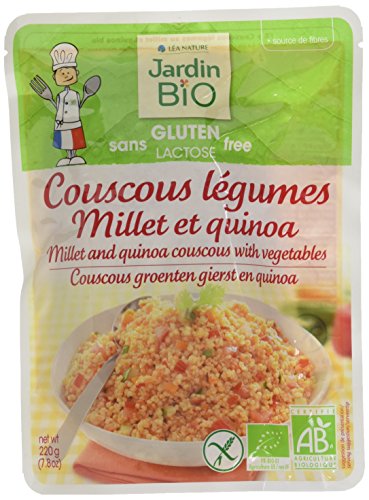 Jardin BiO étic Couscous légumes Millet et Quinoa sans gluten - 220 g - Pack de 6 Cover