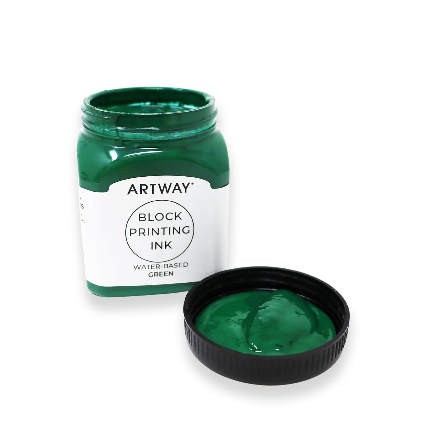 Artway Premium Block Printing Ink - 250ml - Green - Ideal for Relief Block and Lino Printmaking, 250 ml - Image 2