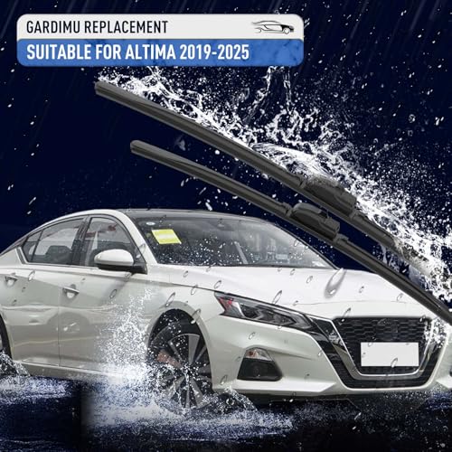 Image of Front Windshield Wiper Blades for Nissan Altima 2019-2025 for Car Window | Quiet and Streak-Free Wipers Assembly All-Season OEM Automotive Replacement Accessories