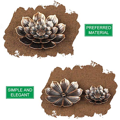 Brass Lotus Censer Stick Incense Holder Cone Incense Burner Ash Catcher Home Fragrance Accessories