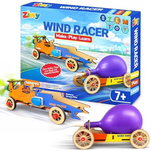 Image of Stem Toy Wind Racer (Pack of 2)| Toys for Boys 7-14 Years | Science Experiment kit | Educational Toys for 3 Year Old | Puzzle Game for Kids 7 to 10 Years