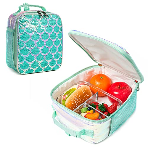 Kit Mochila de Rodinhas Bolsa Escolar Volta as Aulas com Estojo Duplo 2 Divisórias e Lancheira Térmi