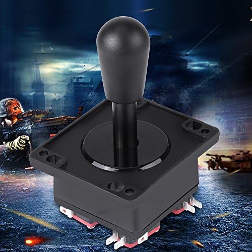 Walfront Joystick with Microswitch 4/8 Way Switchable Game Controller Joystick for ARCADE Machine Builds PC Fighting Games and DIY Projects