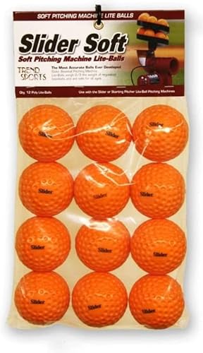 Heater Sports 2 Count 1 Dutzend PowerAlley 40 MPH Orange Lite Baseballs (2 Dutzend insgesamt) - die weichsten, sichersten Lite Baseballs Pitching Maschinen Cover