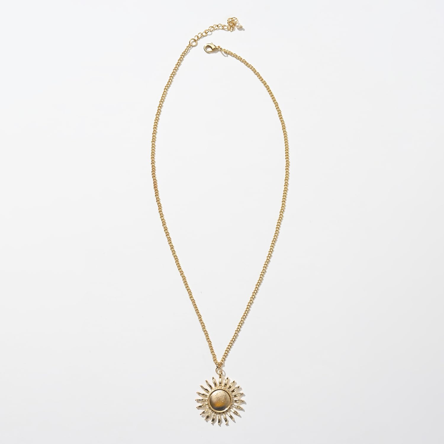 Stylish Large Sun Pendant Necklace - Anti Tarnish
