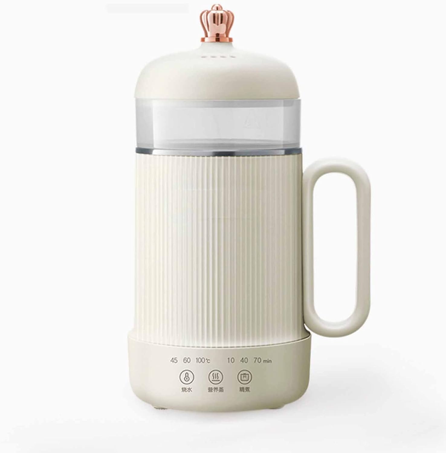 Electric kettle, 600Ml Automatic Thickened Mini Tea Cooker Flower Teapot Temperature Control Kettle Kettles(White)