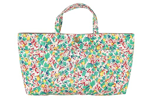 DDintex ディーディーインテックス FLORET LONDON バッグインバッグ03 スプリング・オーチャード ベージュ 27×5×15cm [リバティプリント使用]