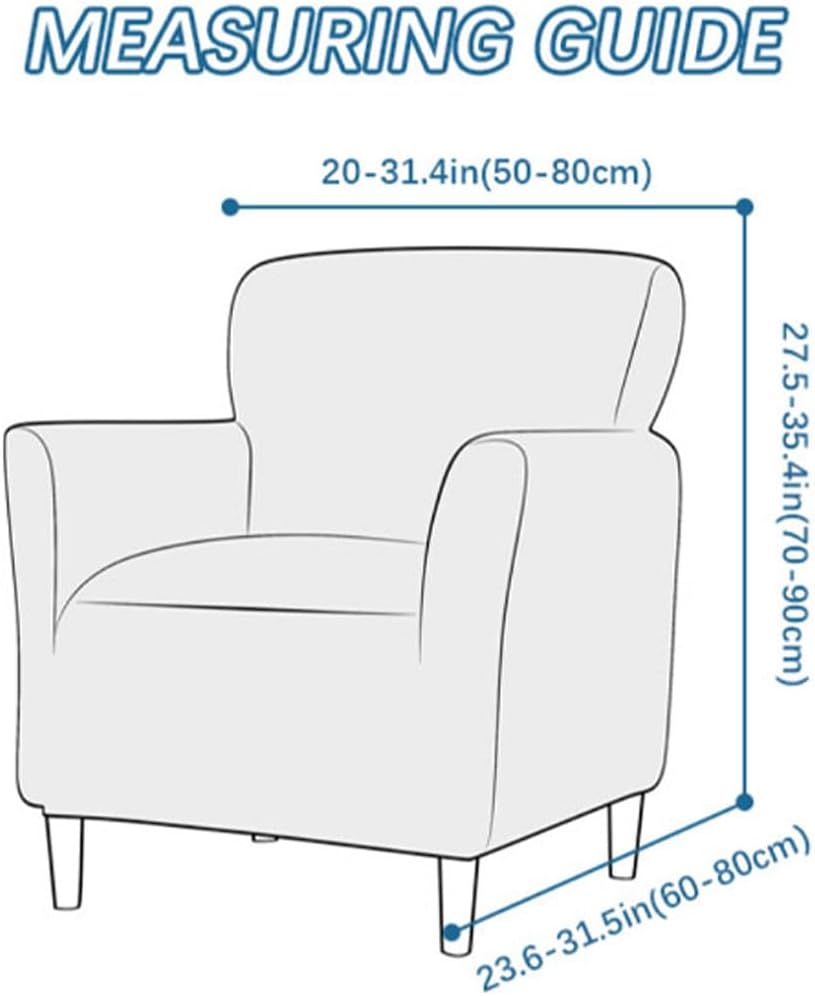 Accent Chair Covers with Arms Stretch Mid Century Modern Accent Chair Slipcovers 1-Piece Printed Banquet Arm Chair Cover Couch Sofa Covers Protector for Living Room Office Hotel #17