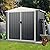 Goplus 6.8 x 3.8 FT Metal Outdoor Storage Shed, Snap-on Structures for Efficient Assembly, All-Weather Color Steel Utility Storage House w/Lockable Door, Bike Tool Sheds for Garden Yard Lawn Patio