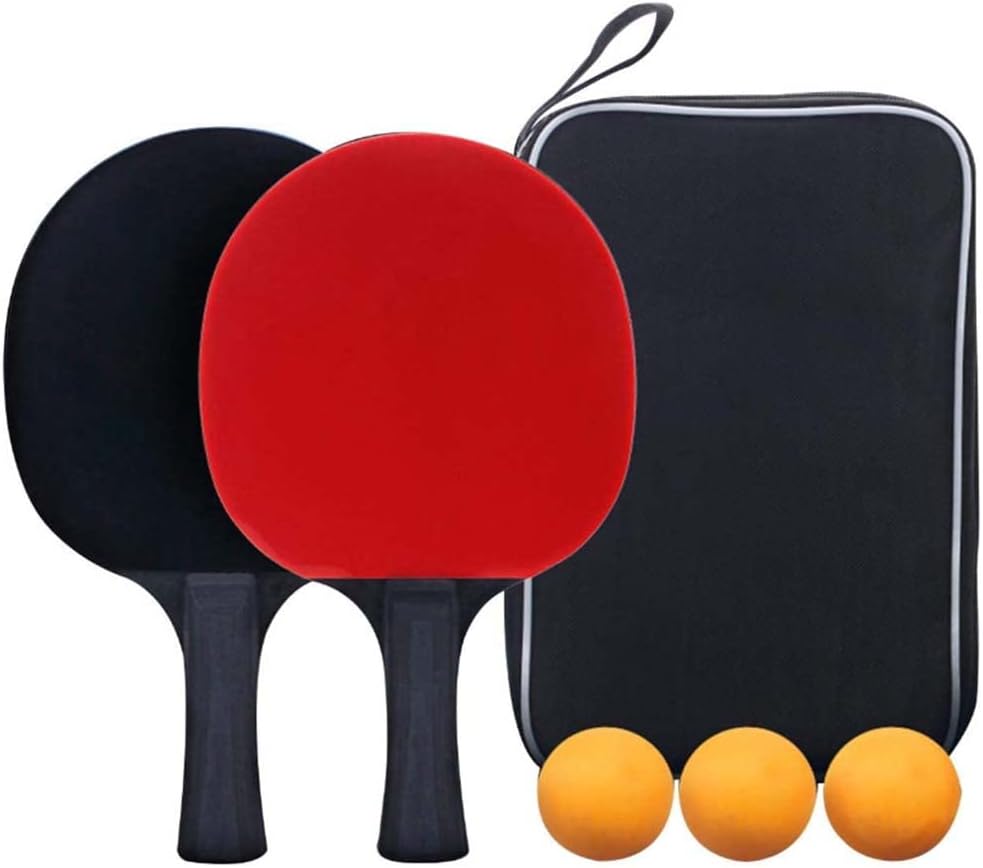 Arabest Table Tennis Paddles Set - Professional Kit With 2 Rackets, 3 Ping Pong Balls and Portable Case for Indoor & Outdoor Games