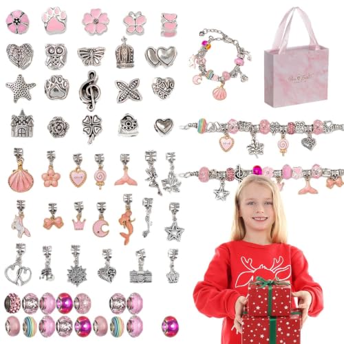 Kit de fabricación de joyas para niñas con perlas multicolor 5