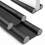 BIORYC ® (x2) Burlete Puerta Entrada de Polipiel con Tira de Sellado para Puertas | Burlete Bajo Puerta Exterior Aislante Térmico y Acústico | Protector Puerta Casa contra Frío, Ruido y Corrientes