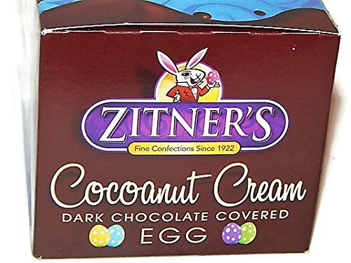 Zitner's Dark Chocolate Covered Cocoanut Cream Egg 8 Oz
