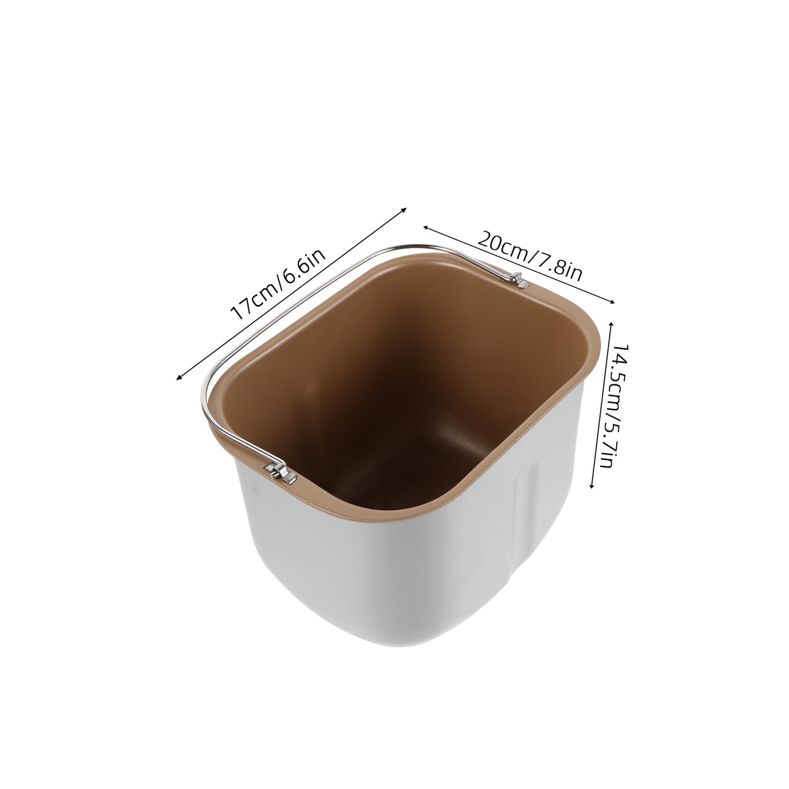 SOIMISS Cubeta Interior para Máquina de Pan, Repuesto de Aluminio y Acero