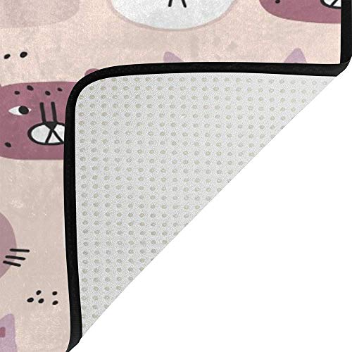 Tapis de sol chat lavable pour décorer la cuisine ou la chambre d'enfant - 5