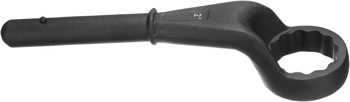 HARFINGTON Offset Box End Tubular Handle Wrench 2" CR-V 12 Point Offset Single End Torx Wrench High Neck Tubular Box Wrenches for Tightening Remove Screws and Fasteners, Black