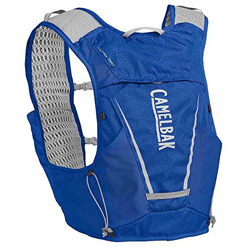 CAMELBAK Ultra Pro Trinkweste mit 2 schnell verstaubaren 500-ml-Flaschen, 7 l, nautisches Blau/Schwarz, Größe M