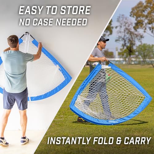 GoSports Team Tone 6 ft x 4 ft Portable Soccer Goal for Kids - Pop Up Net for Backyard - Royal Blue by GoSports - Image 4