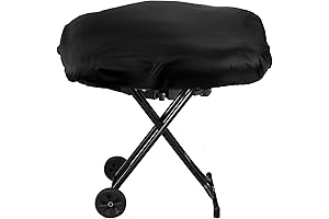 BBQ Grill Cover, Black BBQ Cover Portable Grill Cover