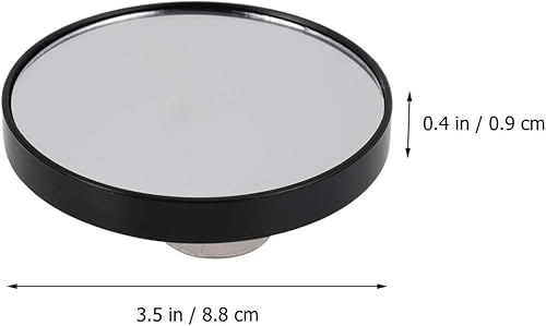 Miniatura 3 de Espejo redondo con lupa para montaje en pared: 3 unids 7. 2.0 in 5X aumento espejo de maquillaje redondo compacto espejo con 2 ventosas para baño