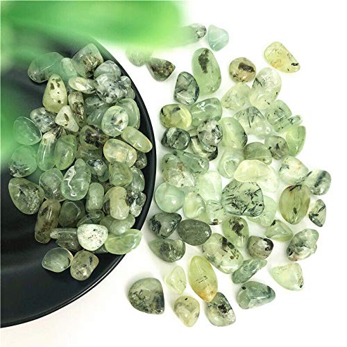 Piedra de Grava de Cristal de Cuarzo de UVA Verde Natural de 50g, 9-15mm, Adecuada for decoración de peceras, Grava de Piedra Natural decoración de la habitación