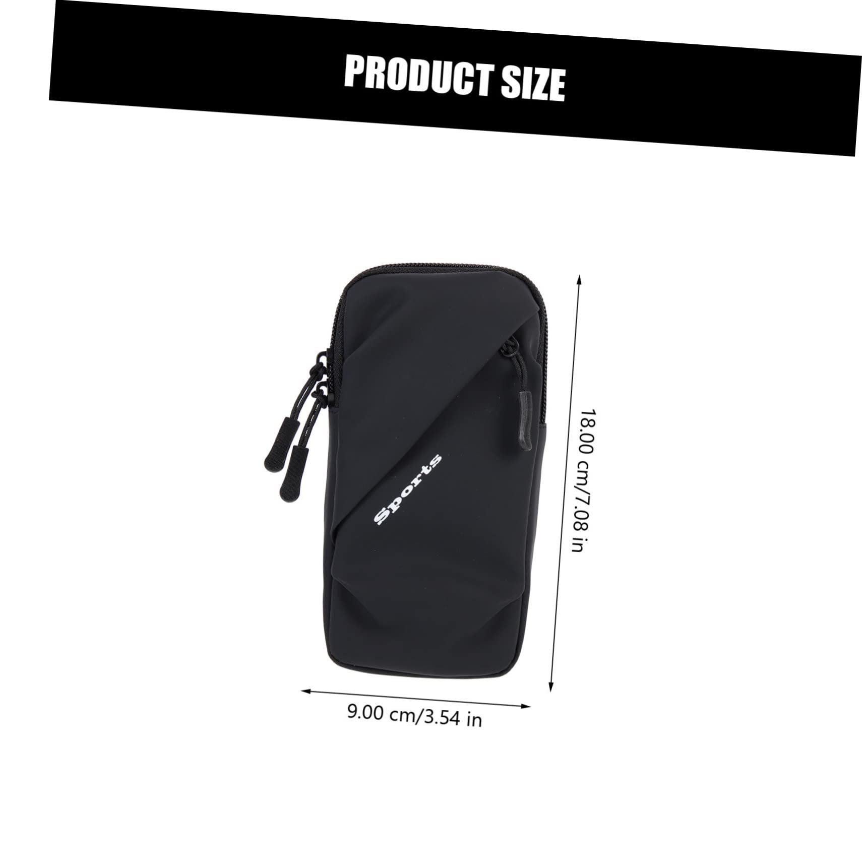 Gadpiparty 4 Pz borsa da braccio copertura impermeabile per braccio custodia telefono impermeabile manicotto del telefono del braccio porta cellulare per correre supporto telefono bici Black