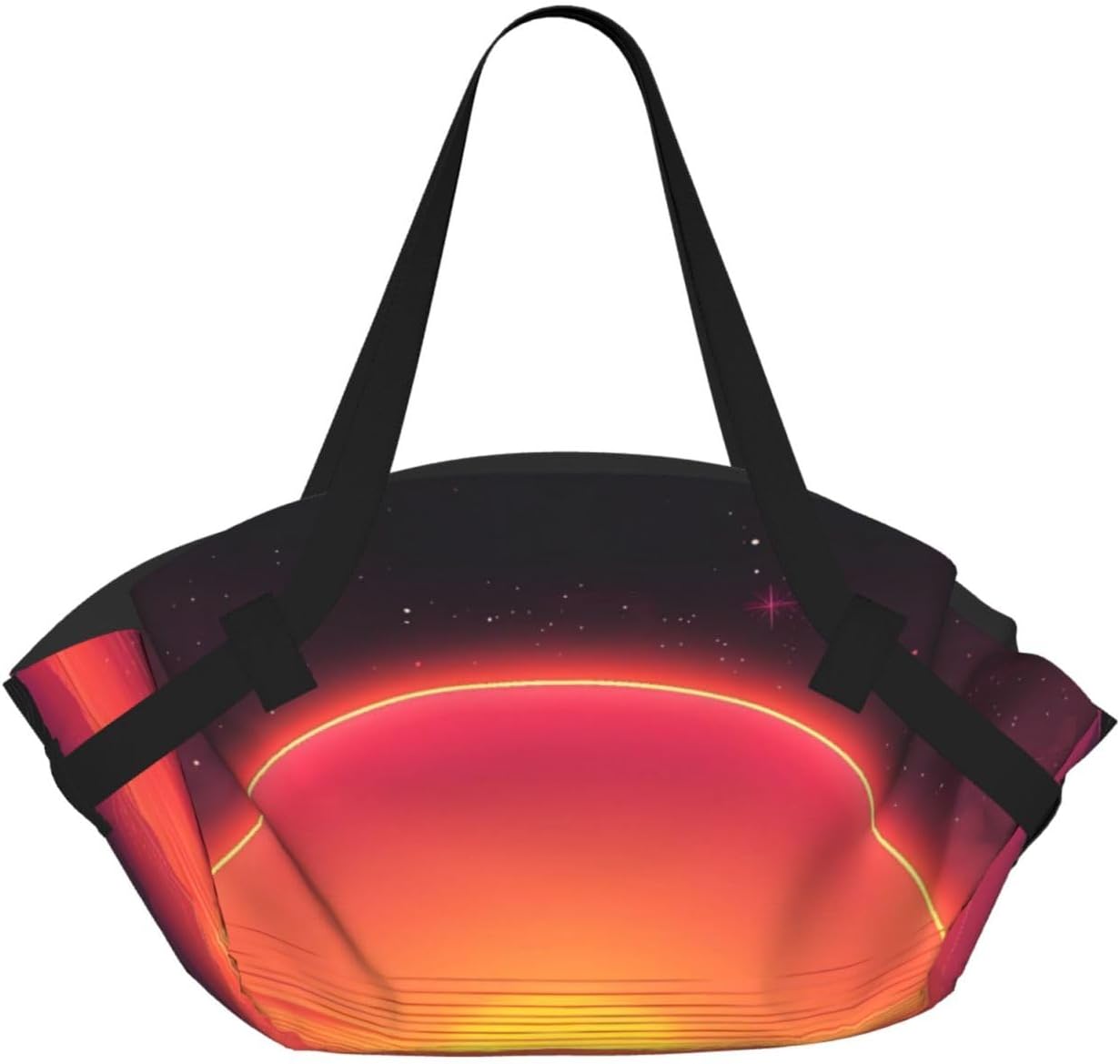 Vaporwave Sunset (12) For Foldable Camping Bag And Picnic Mat, Beach Tote For Travel, Grass & Parks