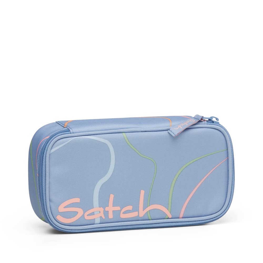 Satch Schlamperbox extra groß – Trennfach, Reißverschlussfach, Stiftehalter, Geodreieck-Vorrichtung & Sichtfenster für Stundenplan