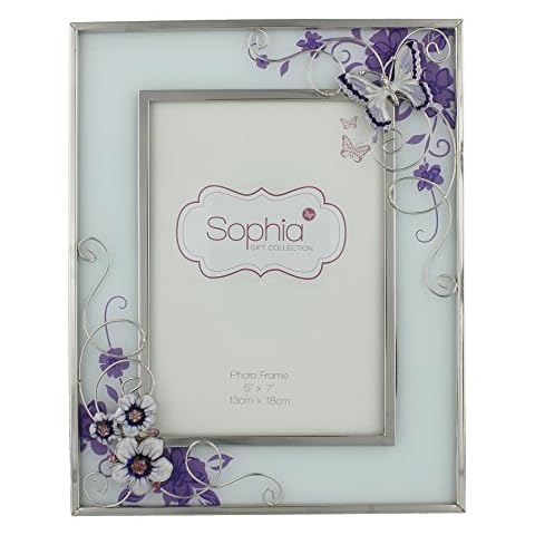 Oaktree Gifts Purple Butterfly Photo Frame Cover