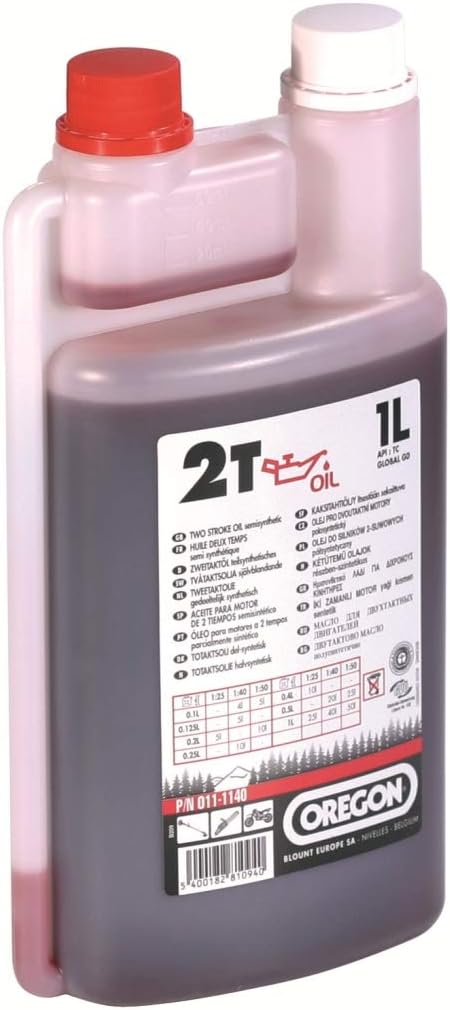 Oregon 2-Stroke Engine Oil, Twin Neck 1 Litre Bottle