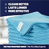 MW Pro Microfiber Cleaning Cloth | Blue | 12 Pack | 16 x 16 | All Purpose Microfiber Towels - Clean, Dust, Polish, Scrub, Absorbent