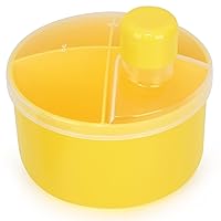 Vista 1 de Accmor Dispensador de fórmula sobre la marcha, contenedor giratorio de fórmula de cuatro compartimentos antiderrames, contenedor de almacenamiento