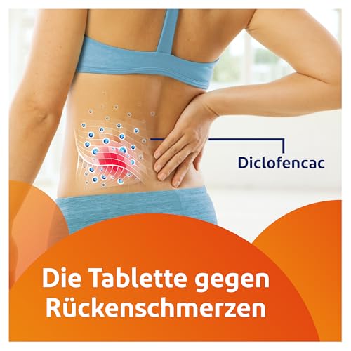 Voltaren Dolo 25mg Tabletten: Schmerztabletten bei Muskelschmerzen, Nackenschmerzen, Gelenkschmerzen, Schulterschmerzen und Rückenschmerzen mit Diclofenac, 20 St.