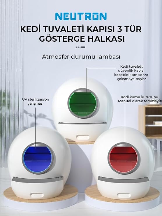 Neutron Akıllı Kedi Tuvaleti [Enerji Sınıfı A++]