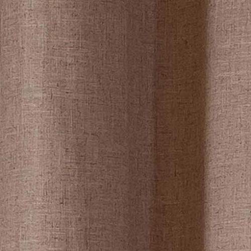 Home Maison - Home Fashion Natural Linen Blend Textured Grommet Top Window Curtains For Living Room & Bedroom - Assorted Colors - Set Of 2 Panels (54 X 96 Inch - Wheat) #TOP4