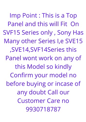 Image of Swiztek LCD Back Lid Cover and Front Bezel Panel Hinges Fit Non-Touch Screen for Sony VAIO SVF15 SVF151 SVF152 SVF153