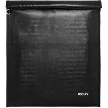 Hodufy Faraday Bag for Laptops 20 x 15 inches, Faraday Cage, Faraday Bags for Phones & Key Fobs, Fireproof & Water Resistant Bag, Anti-Theft Pouch, Anti-Hacking Case BlockerBlack