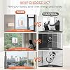 MIXILIN Window Cleaning Robot, 3000Pa Auto Windw Cleaner Robot with Intelligent Path Planning & Edge Detection, Anti-Drop Prtection, Dual Spray, Cleaner Tool for Tiles Railing Glass