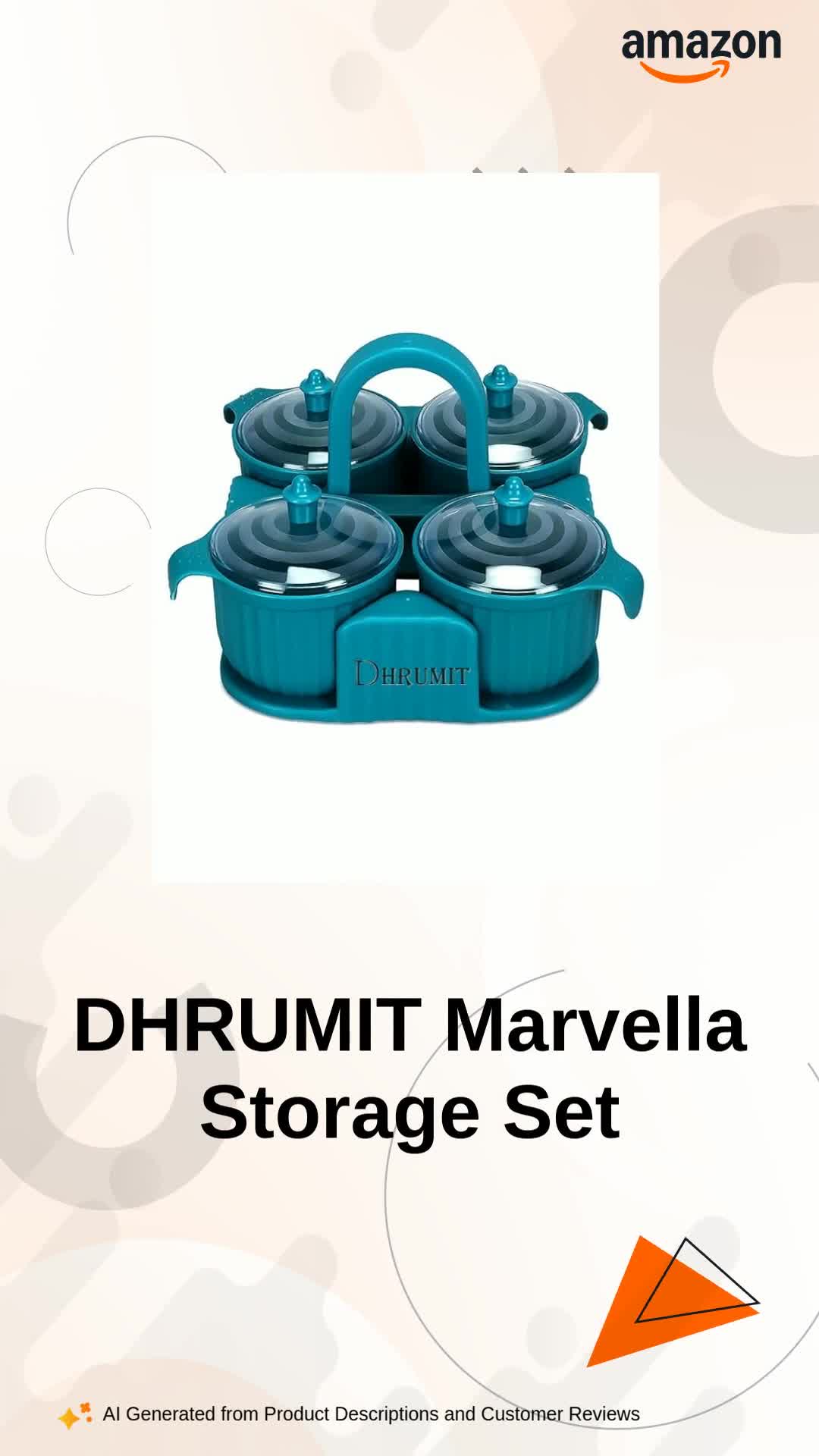 DHRUMIT® Marvella Multipurpose Dry Fruit Box 4 pc Jar Set