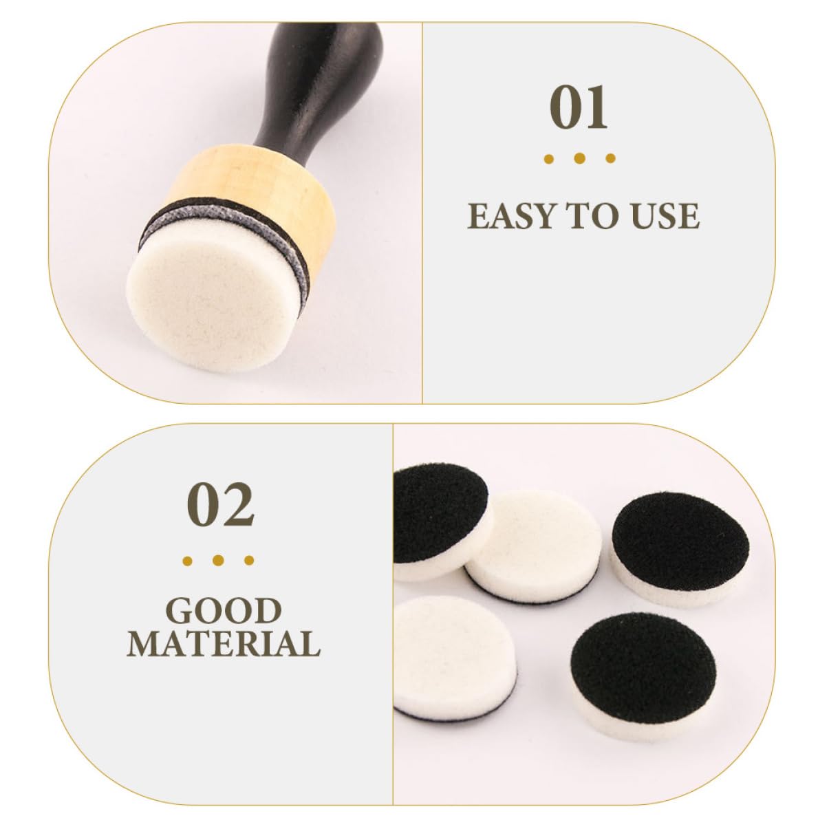 HOMSFOU 4 Sätze Mini Schwamm Pinselwerkzeug Schwammwalzen zum Streichen Make-up-Schwämme Schwammpinsel Make-up-Schwamm Kunstschwamm Schwämme zum Malen Schwammfarbe Gummi